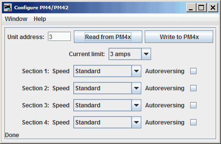PM4x Configuration Tool Screen Capture